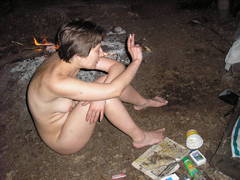 These are the private intimate photos of my sexy wife posing outdoors. Image 5