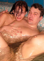 Horny couples fucking and changing partners in the pool Image 5