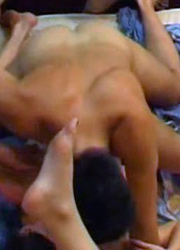 Dirty tattooed girl in group action Image 3