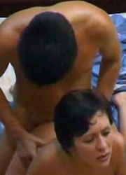 Dirty tattooed girl in group action Image 7