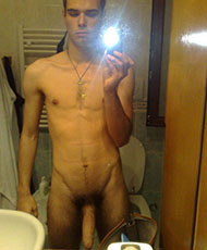 Masterbating cock