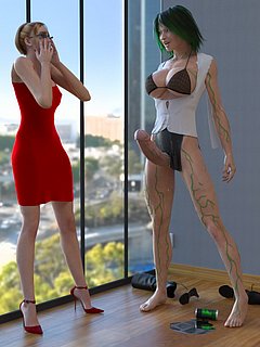 3D Monster Futanari Sample 4
