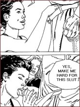 BDSM comics `I Was A Toy For My Friends`