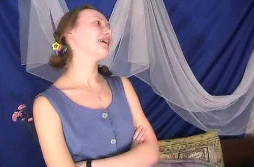 Young russian amateur teen girl invites you to her site full of the EXCLUSIVE  content!