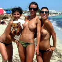Hot and horny amateur women deeply desire to get photographed naked at beach