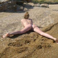 Nude wife at abeach
