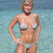 Nude wife at abeach