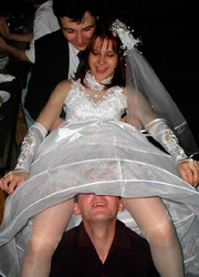 Drunk brides loosing control in these pics Image 5
